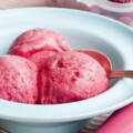 Pink Ice Cream Made ​​from Raspberries